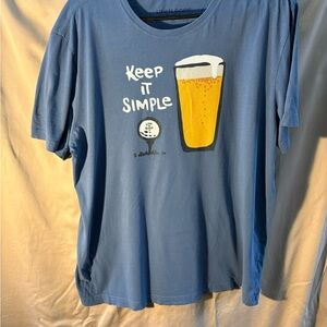 Life Is Good Blue 'Keep It Simple' Short Sleeve Tee